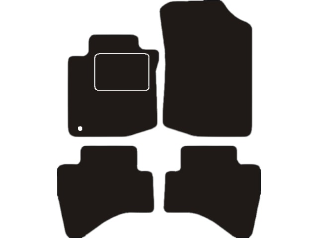 MATTENSET VELOURS (DONKERGRIJS) TOYOTA AYGO 2005-2010