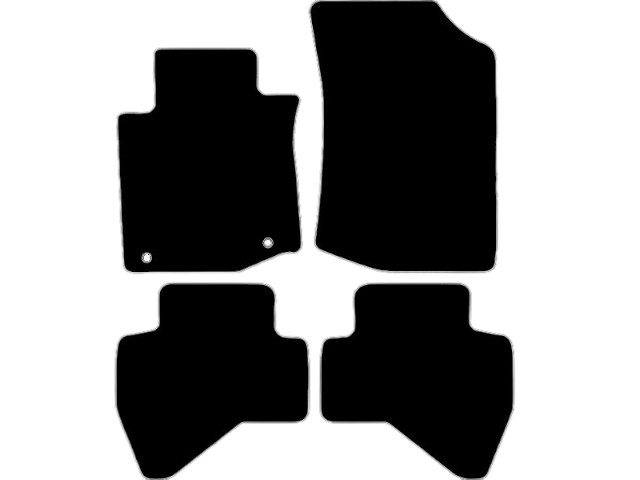 MATTENSET VELOURS (DONKERGRIJS) TOYOTA AYGO 2010-2014