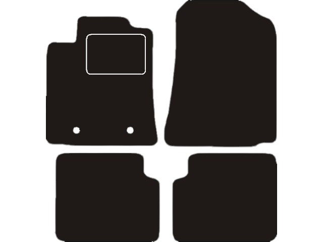 MATTENSET VELOURS (DONKERGRIJS) TOYOTA COROLLA 2002-2007 HB