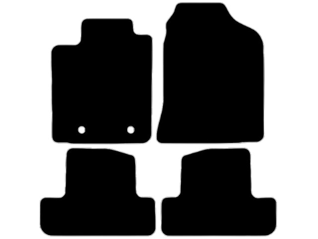 MATTENSET VELOURS (DONKERGRIJS) TOYOTA COROLLA 2002-2004 VERSO