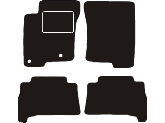 MATTENSET VELOURS (DONKERGRIJS) TOYOTA LANDCRUISER 2010- 5-DEURS