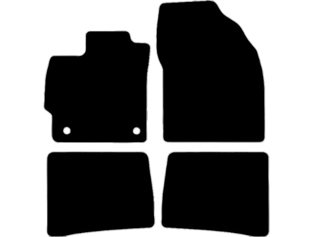 MATTENSET VELOURS (DONKERGRIJS) TOYOTA PRIUS 2012-
