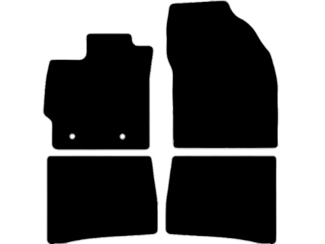 MATTENSET VELOURS (DONKERGRIJS) TOYOTA PRIUS 2009-2011