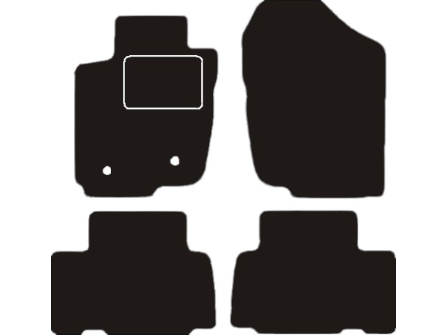 MATTENSET VELOURS (DONKERGRIJS) TOYOTA RAV4 2006-2009 5-DEURS