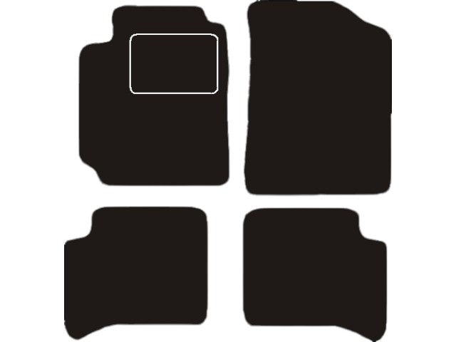 MATTENSET VELOURS (DONKERGRIJS) TOYOTA YARIS 5-D 1999-2003