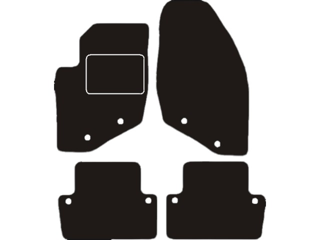 MATTENSET VELOURS (DONKERGRIJS) VOLVO C70 2001-2006