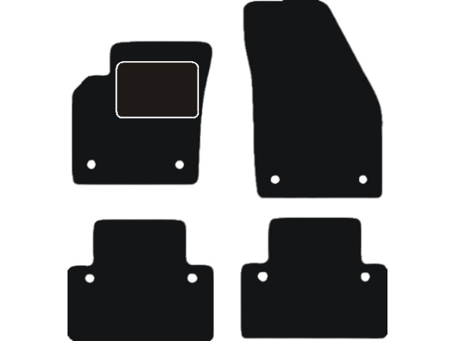 MATTENSET VELOURS (DONKERGRIJS) VOLVO S40-V50 2005- +C70