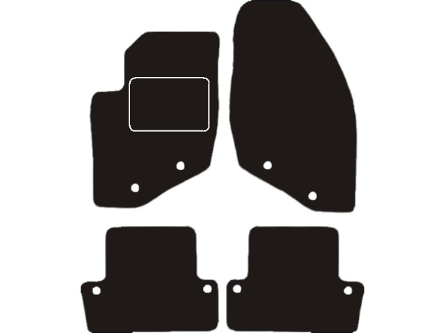 MATTENSET VELOURS (DONKERGRIJS) VOLVO S60 2000-2010