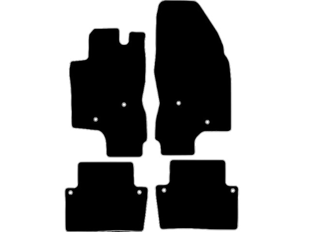 MATTENSET VELOURS (DONKERGRIJS) VOLVO S80 1998-2006