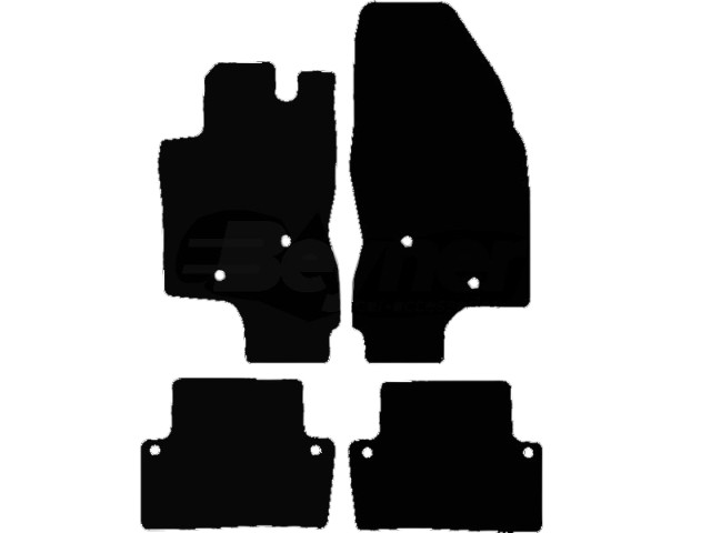 MATTENSET VELOURS (DONKERGRIJS) VOLVO V70-XC70 LWB 2001-2007