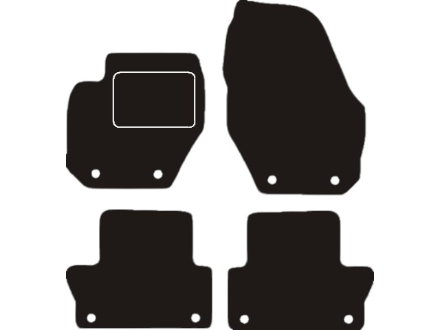 MATTENSET VELOURS (DONKERGRIJS) VOLVO XC60 2008-