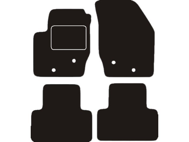 MATTENSET VELOURS (DONKERGRIJS) VOLVO XC90 2004-