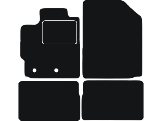 MATTENSET VELOURS (DONKERGRIJS) TOYOTA YARIS 3-5DRS 2006