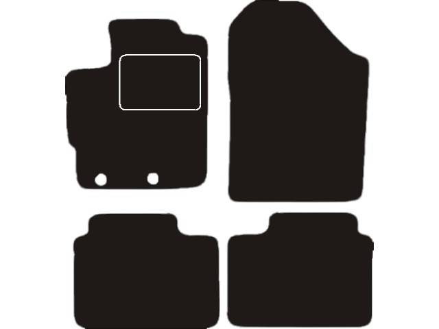 MATTENSET VELOURS (DONKERGRIJS) TOYOTA YARIS 2011-2014 3-5DEURS