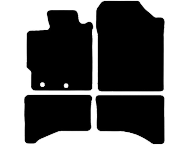 MATTENSET VELOURS (DONKERGRIJS) TOYOTA YARIS HYBRID 2012-2014