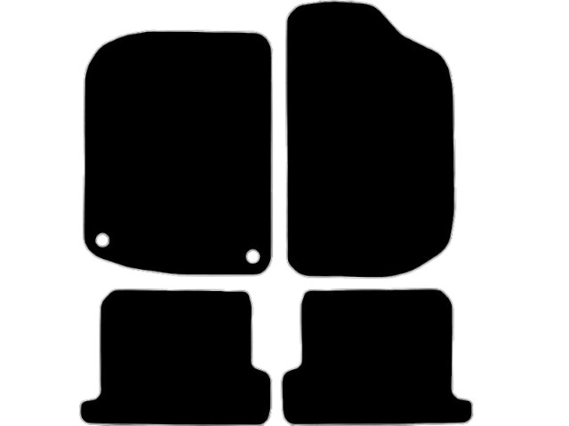 MATTENSET VELOURS (DONKERGRIJS) VW GOLF I 1974-1983