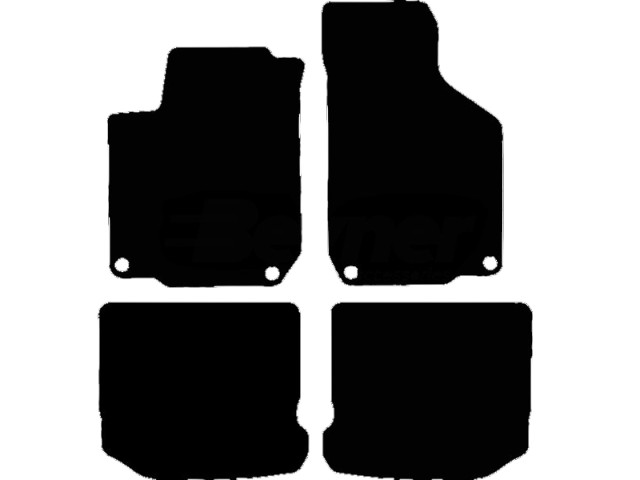 MATTENSET VELOURS (DONKERGRIJS) VW GOLF IV 1998-2001