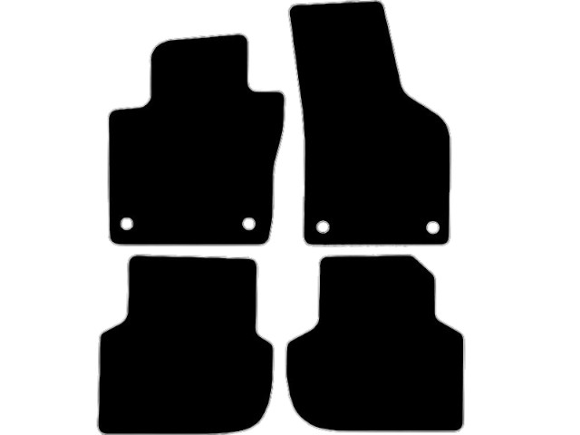 MATTENSET VELOURS (DONKERGRIJS) VW JETTA 2011-