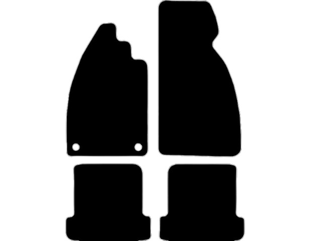 MATTENSET VELOURS (DONKERGRIJS) VW KEVER 1954-1974