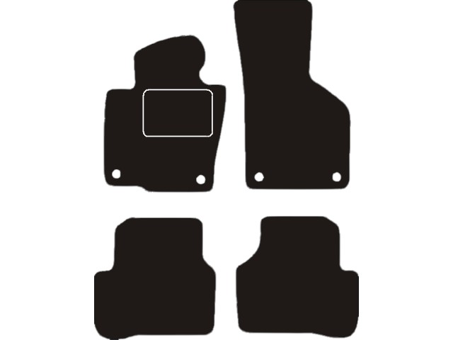 MATTENSET VELOURS (DONKERGRIJS) VW PASSAT B6 2005-2007 (3C)