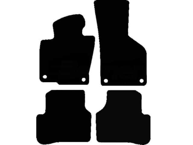 MATTENSET VELOURS (DONKERGRIJS) VW PASSAT B7 2010-2013