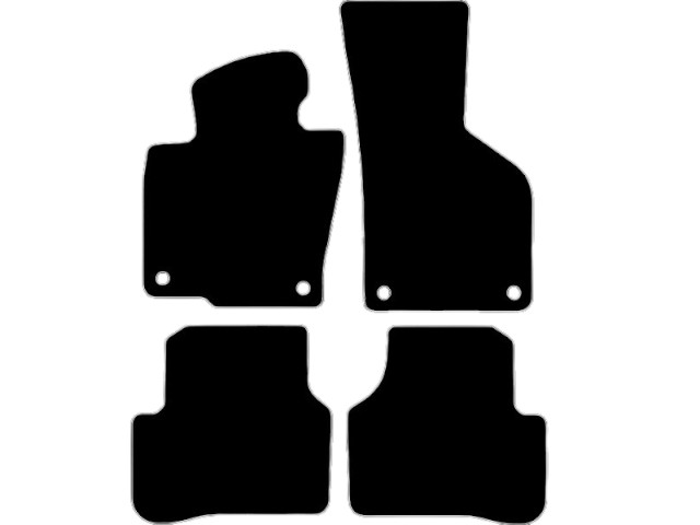 MATTENSET VELOURS (DONKERGRIJS) VW PASSAT CC 2008-