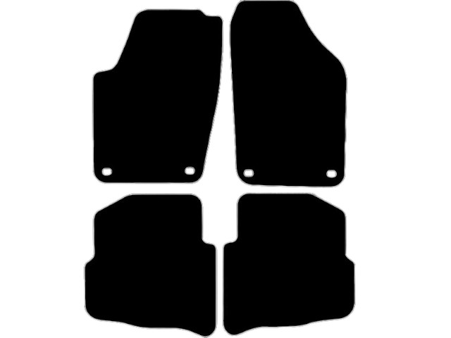 MATTENSET VELOURS (DONKERGRIJS) VW POLO 2002-2007