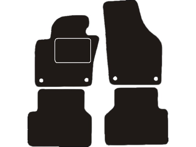 MATTENSET VELOURS (DONKERGRIJS) VW TIGUAN 2007-2016