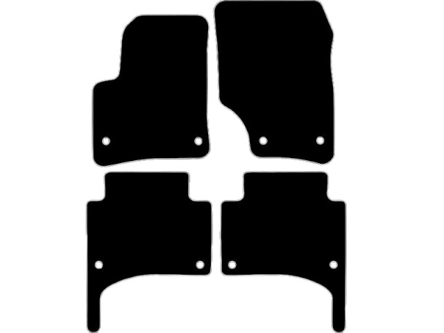 MATTENSET VELOURS (DONKERGRIJS) VW TOUAREG 2002-2009