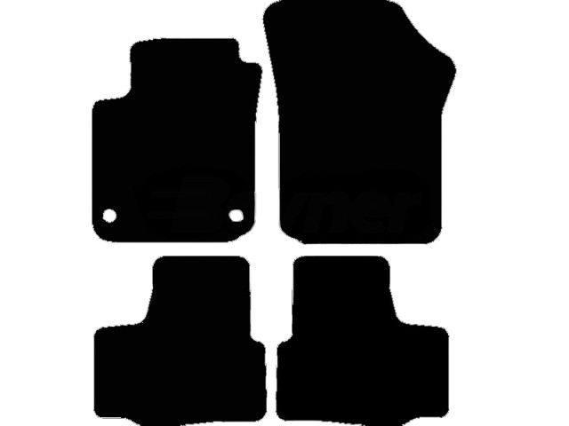 MATTENSET VELOURS (DONKERGRIJS) VW UP 2012-