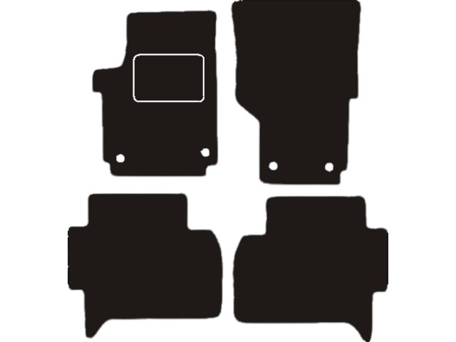 MATTENSET VELOURS (DONKERGRIJS) VW AMAROK 2011-