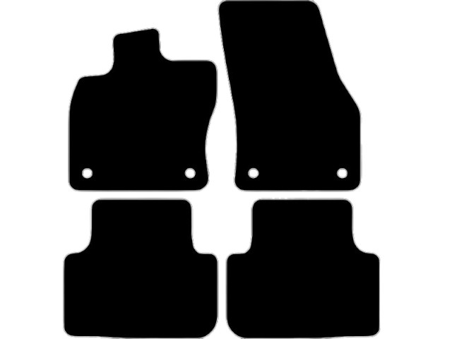 MATTENSET VELOURS (DONKERGRIJS) VW GOLF SPORTSVAN 2014-