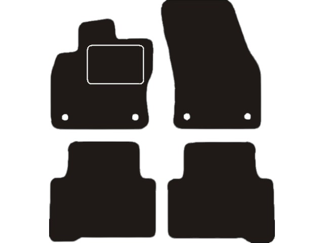 MATTENSET VELOURS (DONKERGRIJS) VW TOURAN 5-ZITS 2015-