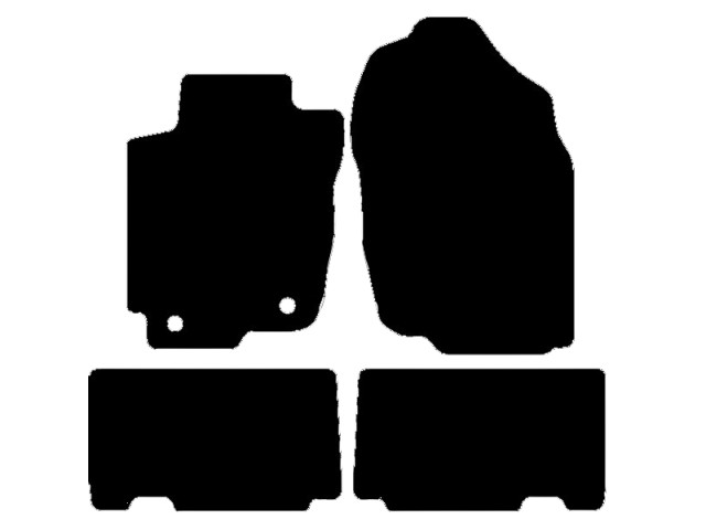 MATTENSET VELOURS (DONKERGRIJS) TOYOTA RAV4 2013-