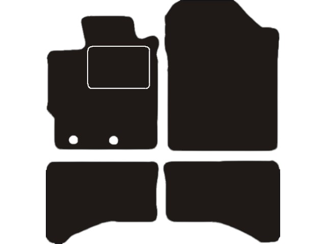 MATTENSET VELOURS (DONKERGRIJS) TOYOTA YARIS 2014- HYBRIDE