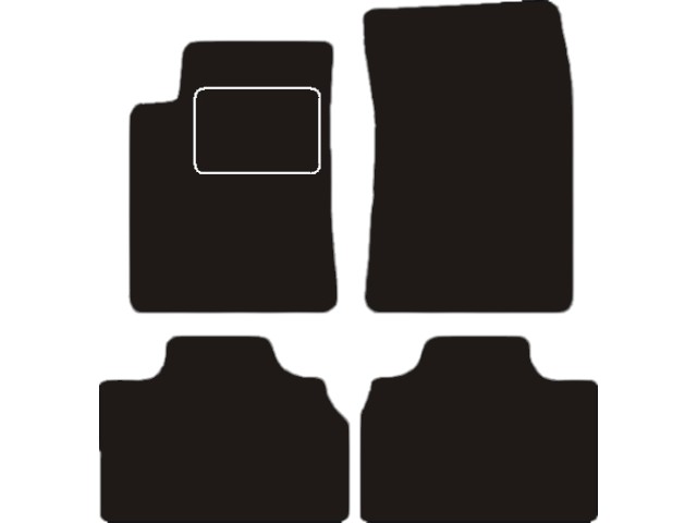 MATTENSET VELOURS (DONKERGRIJS) SSANGYONG KHYRON 2005-