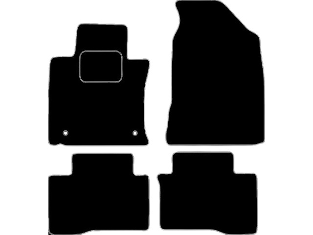 MATTENSET VELOURS (DONKERGRIJS) SSANGYONG TIVOLI 2015-