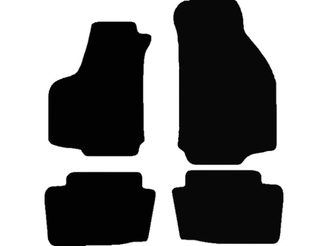 MATTENSET VELOURS (DONKERGRIJS) LANDWIND CV-9 2010- 4-PERSOON