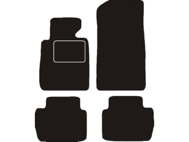 MATTENSET VELOURS (DONKERGRIJS) BMW E46 3-SERIE 2002-2007