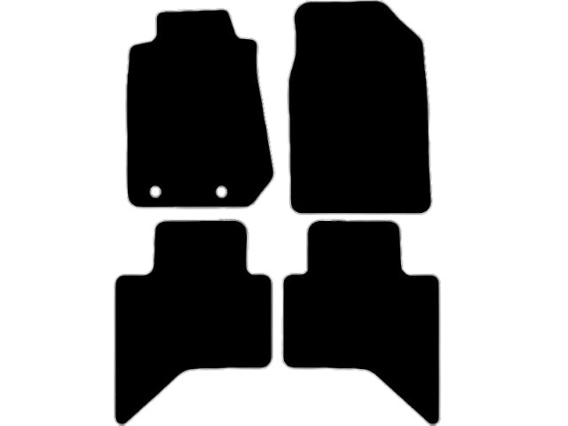 MATTENSET VELOURS (DONKERGRIJS) ISUZU D-MAX 2012-