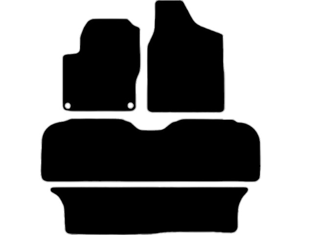 MATTENSET VOOR VELOURS (DONKERGRIJS) VW SHARAN 1996-2001