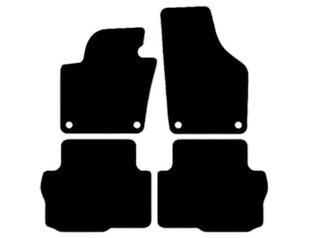 MATTENSET VELOURS (DONKERGRIJS) VW SHARAN 2010-