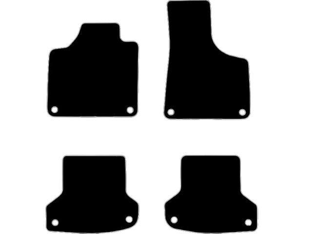 MATTENSET VELOURS (DONKERGRIJS) AUDI A3 2003-2012 CABRIO