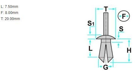 TIKNAGEL OE:63848-01G00, 91545SE0003, 3541113 2