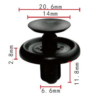 CLIP PEUGEOT, CITROEN, TOYOTA-LEXUS, OE: 6822N2, 9046707201 2