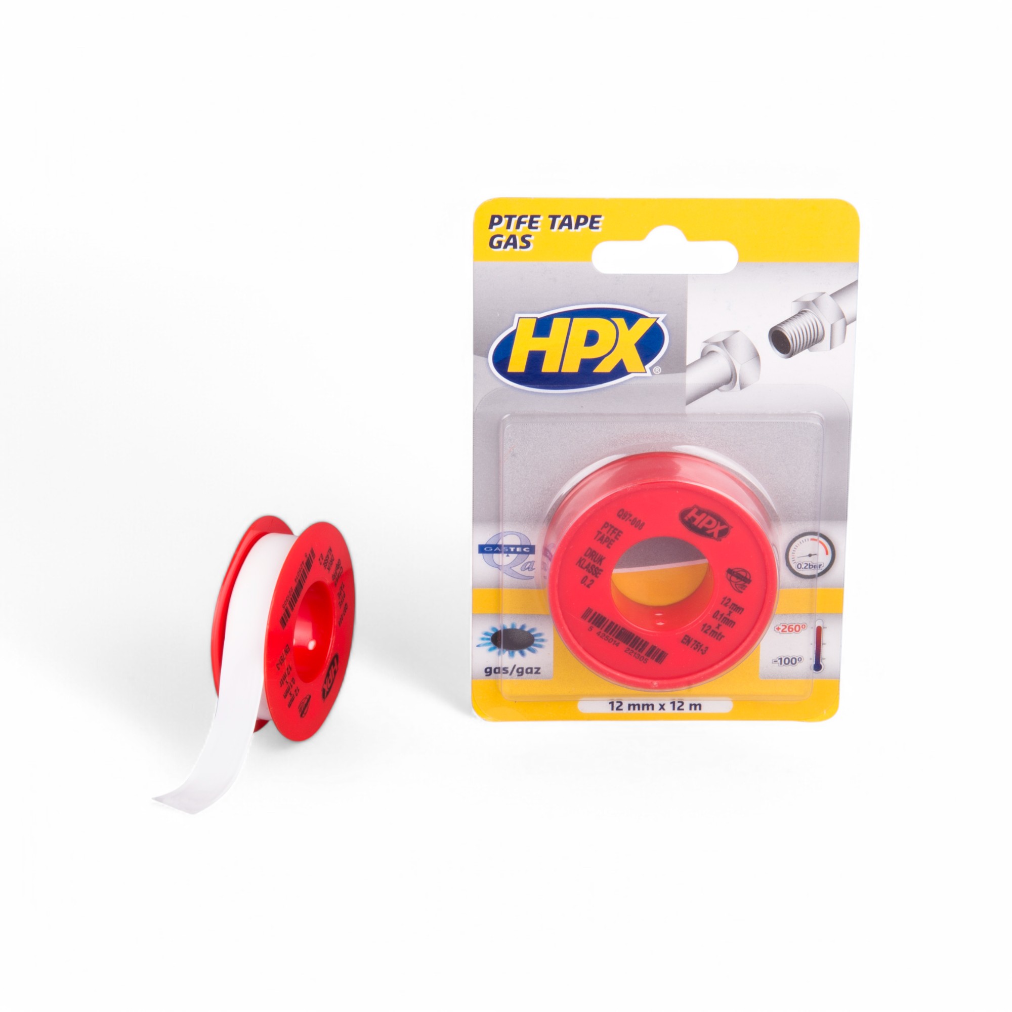 PTFE GAS SEALING TAPE WHITE 12MM 12MTRS