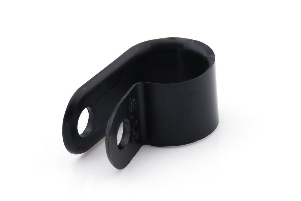 KABELKLEM ZWART PVC Ø25,4MM