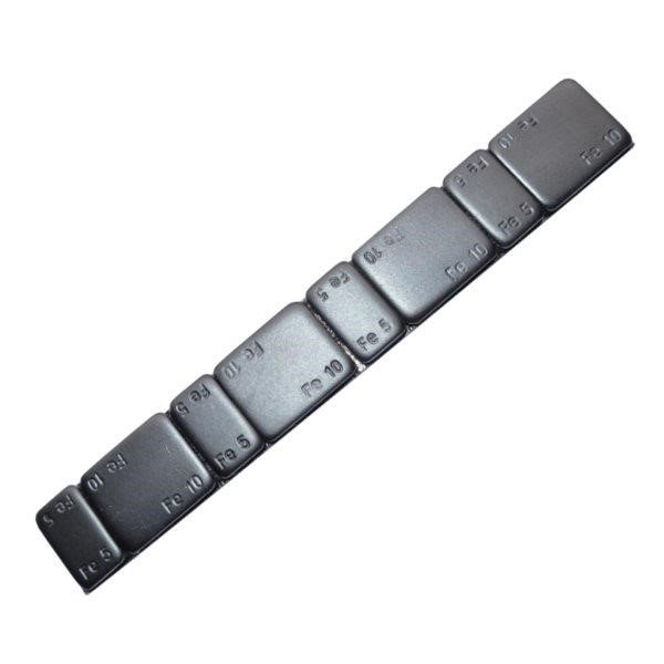 KLEEFGEWICHTEN ZWART GECOAT FE-VZ 4X5/4X10 GR