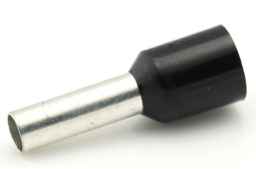 ADEREINDHULS ZWART 1,5MM² LENGTE=8