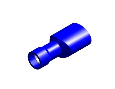 PVC KABELSCHOEN 1742 VROUW VOLLEDIG GEISOLEERD BLAUW 4,8X0,8